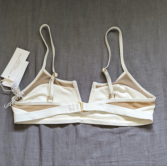 L*Space Sadie Bikini Top Cream Ribbed - Picture 3 of 4